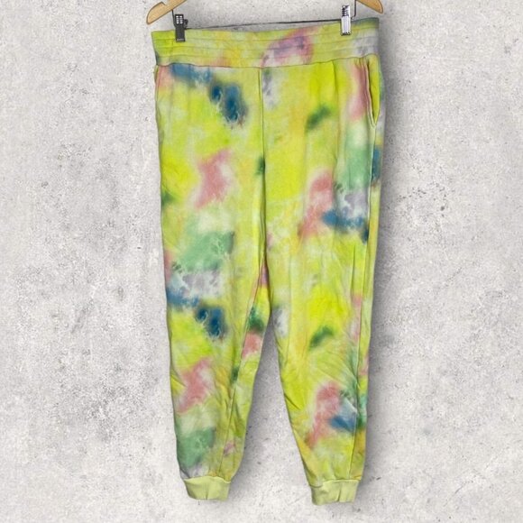 NEW Alice + Olivia French Terry Joggers Beach Tie Dye High Rise Size XL Pants - Picture 4 of 13